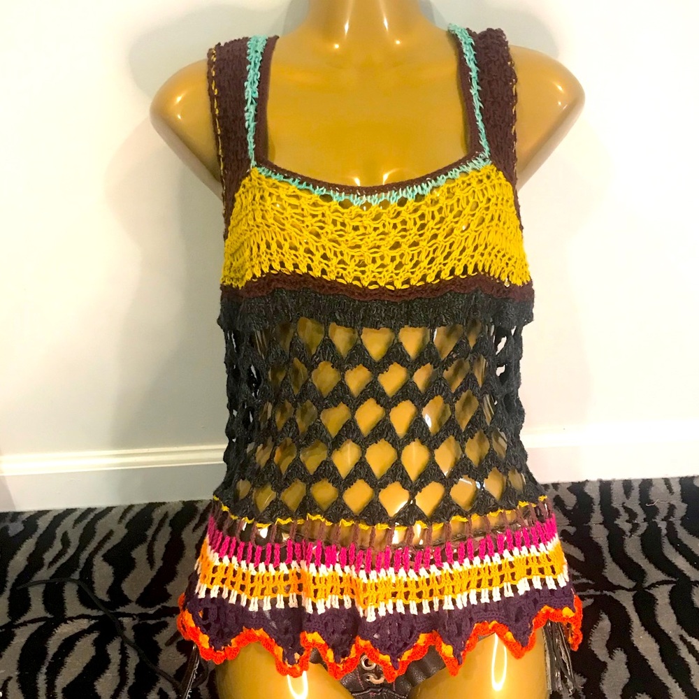 Free People crochet tank